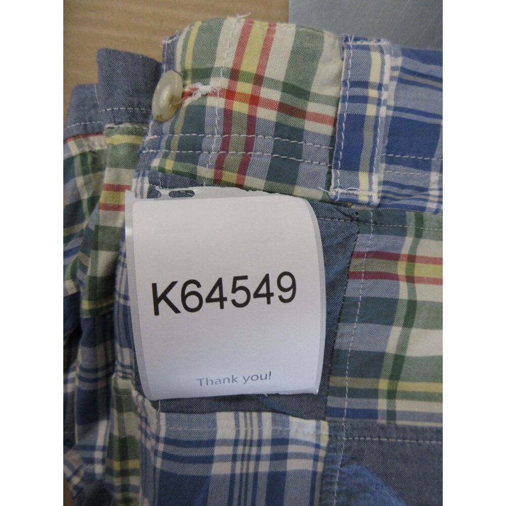 LL Bean Shorts Medium XL Patchwork Madras Plaid C… - image 8